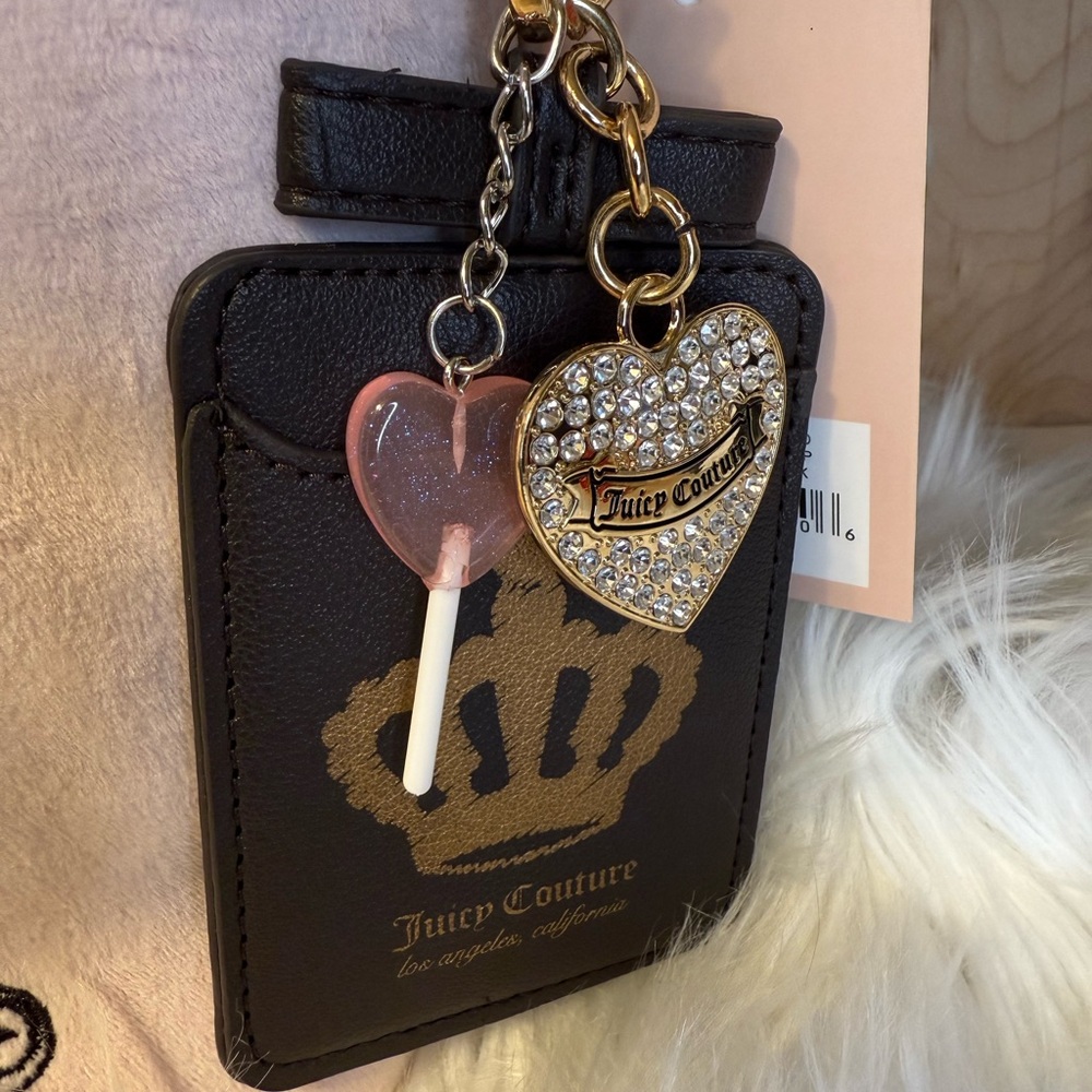Juicy Couture 🐾 Classic Scottie Dog Shoulder Bag + Lollipop Charm + Card Holder - Picture 6 of 8